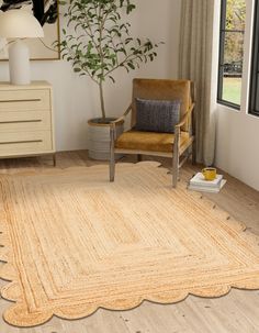 Handmade Scallop Braided Jute Natural Rug. 6' 0 x 9' 0 Rectangle. Perfect for Bedroom, Living Room, Patio, Dining Room, Office. Jute Natural Rug, Living Room Patio, Natural Jute Rug, Room Styles, Braided Jute Rug, Jute Area Rugs, Dining Room Office, Jute Rug, Patio Dining