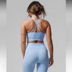 Padded Inserts That Are Removable Fitted Blue Activewear With Built-in Padding, Blue Compression Sports Bra With Built-in Bra, Functional Blue Sports Bra With Built-in Bra, Blue Functional Sports Bra With Light Support, Blue Compressive Sports Bra With Built-in Padding, Blue Stretch Sports Bra With Built-in Padding, Blue Fitted Sports Bra With Light Support, Blue High Stretch Sports Bra With Built-in Padding, Functional Blue Sports Bra With Medium Support