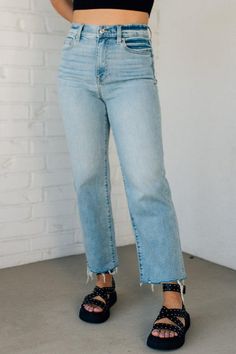 Hem Jeans, Pocket Design, High Rise, Wide Leg, Shoes Accessories, Clothes