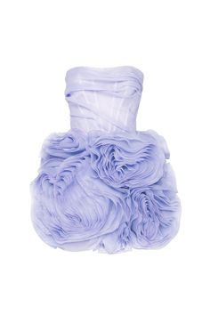 Jisoo Outfit Ideas, Lavender Mini Dress, Milla Dresses, Hydrangea Dress, Tulle Decorations, Homecoming Dresses Corset, Dress Weights, Organza Flowers, Short Gowns