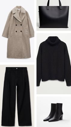 Outfits For Cold Weather, Trench Coat Outfits, Causal Chic, Minimal Chic Style, Smart Casual Office, Outfit Minimalist, Casual Office Wear, Trench Coat Outfit, Black Skirts