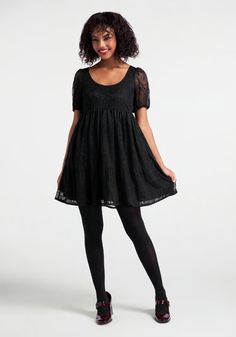 Come Back, Your Clothes Miss You 🥺 Babydoll Dress Black, Fit And Flare Dresses, Flare Dresses, 70s Outfits, Academia Fashion, Black Dress Formal, Eve Dresses, New Years Eve Dresses, Lace Outfit