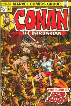 an old comic book cover with the title's name and characters on it,