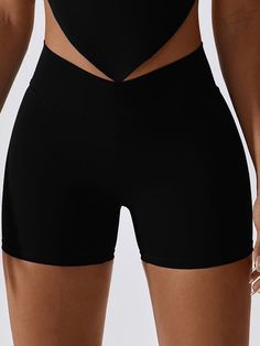 PRODUCT FEATURES: Back V Scrunch Pocket Shorts Breathable.? quick-dry. moisture absorption. Wear-tested by our in-house team for the perfect fit. FABRICATION: 78% Nylon 22% Spandex Sweat-wicking technology that can remove moisture from your body BRA BODY LENGTH: S?- 34cm (13.4inch) M?- 35cm (13.8inch) L?- 36cm (14.2inch) XL-37cm(14.6inch) High Stretch Black Pants With Built-in Shorts, Sporty High Waist Pants With Built-in Shorts, High-cut Leg Bottoms With Built-in Shorts, Stretch Running Bottoms, Black High-cut Leg Bottoms For Sports, Black High-cut Leg Sports Bottoms, Sporty Black High-cut Leg Pants, Solid Nylon Moisture-wicking Shorts, Black High Stretch Pants With Built-in Shorts