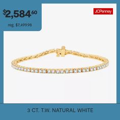 Minimalist in design, the mined white diamond 7.25-inch tennis bracelet is an elegant addition to your jewelry collection. You can wear it alone or stack with similar pieces. This diamond tennis bracelet has a side lock clasp, allowing you to use with ease. Thanks to its style, you can wear this delicate piece of jewelry with everything from jeans, jumpsuits, and beyond. Circumference: 7 1/4 InchDiamond Clarity: I2-I3Jewelry Closure: Side Lock ClaspLink Construction: SolidSetting: ProngStone Cu… Classic White Diamond Bracelet With Accents, White Brilliant Cut Tennis Bracelet For Everyday Luxury, Everyday Luxury White Brilliant Cut Tennis Bracelet, Timeless White Diamond Tennis Bracelet, Timeless White Diamond Bracelet With Vvs Clarity, Modern White Tennis Bracelet For Anniversary, Modern White Tennis Bracelet With Prong Setting, Classic White Diamond Bracelet With Prong Setting, Fine Jewelry White Diamond Bracelet With Prong Setting