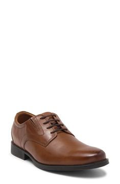 This classic and versatile derby features a stylish leather construction and comfortable cushioned insole..Leather upper and lining/rubber sole.Imported.Item #6528558 Classic Lace-up Shoes With Ortholite Insole, Classic Formal Lace-up Shoes With Ortholite Insole, Classic Synthetic Leather Shoes For Work, Classic Dress Shoes With Ortholite Insole And Plain Toe, Classic Synthetic Lace-up Shoes For Work, Classic Leather Dress Shoes With Ortholite Insole, Dress Shoes With Ortholite Insole For Derby, Classic Brown Synthetic Leather Shoes, Classic Brown Faux Leather Shoes