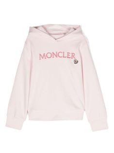 light pink cotton jersey texture embroidered logo to the front appliqué logo to the front classic hood long sleeves ribbed cuffs and hem French terry lining Hoodie Jersey, Luxury Sportswear, Active Outfits, Stockholm Style, Stockholm Fashion, Stella Mccartney Kids, Kids Sweater, Pink Hoodie, Cotton Hoodie