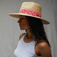 Brand New With Tags! Size Xs Meet Your New Sunny-Day Date. The Joanna Is A Wheat Straw Hat Woven With Light Stiffness And Finished With A Grosgrain Band. A Wide Brim Adds Extra Sun Protection On All Sides, Making This A Must For Blue Sky Soires. 10 Cm / 4" Brim 100% Wheat Straw Powerful 50+ Upf Coverage From Harmful Ultraviolet Rays Grosgrain Band Metal Headwear Plaque Adjustable Velcro Strap Under Interior Sweatband Bohemian Fitted Straw Hat For Vacation, Fitted Bohemian Panama Hat For Vacation, Red Bucket Hat For Vacation, Red Bucket Straw Hat For Vacation, Casual Fitted Fedora For Vacation, Red Bucket Straw Hat For Summer, Red Straw Hat For Summer, Red Summer Straw Bucket Hat, Red Straw Hat For Summer Vacation