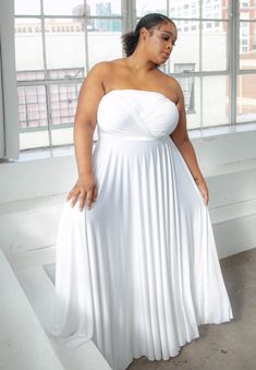 Convertible Wrap Dress, All White Party Outfits, Womens Evening Wear, Plus Size Fashion Dresses, Beach Party Outfits, Evening Wear Dresses, Trendy Plus Size Fashion, Apple Shape, Convertible Dress