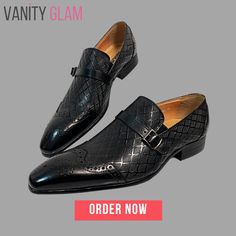 Black Round Toe Slip-ons For Semi-formal Occasions, Black Business Slip-ons With Textured Sole, Semi-formal Slip-on Dress Shoes With Flat Heel, Classic Black Slip-ons With Brogue Detailing, Business Tassel Loafers With Pointed Toe And Leather Sole, Pointed Toe Tassel Loafers With Leather Sole For Business, Black Dress Shoes With Flat Heel For Semi-formal Occasions, Black Wingtip Monk Strap Shoes With Rubber Sole, Luxury Formal Wingtip Slip-ons