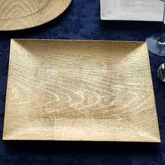 PRICES MAY VARY. IMPRESS YOUR GUESTS – Featuring a wooden texture design, these gold charger plates will enhance the appearance of your reception tables. This set also makes a great gift. HIGH QUALITY – Made of pure polypropylene that will never wear-out or get discolored. Great to use with fine china and to protect the linens from the plates and bowls. They are easy to clean, just wash with hot water. PARTY PERFECT – These chargers with elegant wooden texture design are perfect for your bridal Square Charger Plates, Acrylic Charger Plates, Gold Charger Plates, Chargers Plates, Charger Plates Wedding, Plates Ideas, Wedding Party Dinner, Gold Charger Plate, Plates Wedding