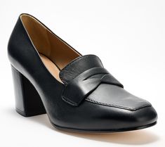 When your workday wardrobe needs a refresh, these leather block heel loafers bring classic sophistication to any outfit. From Bernardo. Chic Slip-on Court Shoes For Work, Elegant Platform Loafers With Sculpted Heel For Work, Elegant Platform Loafers For Workwear, Chic Office Loafers With Reinforced Heel, Formal Slip-on Loafers With Sculpted Heel, Modern Office Loafers With Reinforced Heel, Modern Medium Width Loafers For Workwear, Chic Loafers With Sculpted Heel For Office, Office Platform Loafers With Block Heel