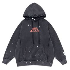 This edgy black hoodie features a heavily distressed "ART THAT KILLS " graphic in a dripping font and back,   reminiscent of graffiti art.   The peeling effect and cracks in the lettering add to the raw,   urban vibe.   It's a bold statement piece for those who like their streetwear with a touch of attitude.      Clothing weight: 0.85 Kg - 1.95 lbs.       Fabric:       100% Cotton     Size CM / INCH  Length  Chest Width  M  74 cm  29.1" 113 cm 44.4" 60 cm   23.6"  L   75 cm 29.5" 117 cm 46"  6 Black Cotton Hoodie With Graffiti Print, Washed Black Long Sleeve Hoodie With Graphic Print, Washed Black Long Sleeve Graphic Hoodie, Washed Black Graphic Print Long Sleeve Hoodie, Halloween Grunge Streetwear Hoodie, Black Grunge Hoodie, Washed Black Hoodie With Letter Print For Streetwear, Black Graffiti Print Sweatshirt For Fall, Washed Black Letter Print Hoodie For Streetwear