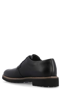 Elevate your work-to-weekend look in this refined faux-leather derby featuring welt stitch construction, breathable lining and a Tru Comfort Foam insole. Synthetic upper/textile lining/rubber sole Imported Lug Sole, Nordstrom Rack, Derby, Rubber Sole, Faux Leather, Nordstrom, Leather, Black