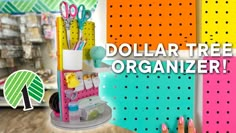 the dollar tree organizer is on display in a store