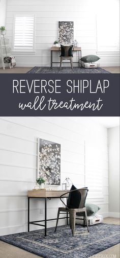 the reverse ship wall treatment is an easy way to add color and texture to any room in your home