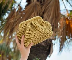 Introducing our stylish mustard yellow raffia clutch bag, the perfect accessory for summer! Handmade with natural materials, this pouch clutch features a hidden metal lock for secure storage. Whether you're heading to the beach or out for a night on the town, this versatile bag is sure to complement any outfit. Treat yourself or surprise a loved one with a unique and practical gift for Mother's Day. Shop now and add a touch of boho-chic to your wardrobe! ✔️ Suitable for use as hand bag, make-up Chic Yellow Crochet Bag, Chic Yellow Crochet Bag For Daily Use, Chic Yellow Rectangular Crochet Bag, Yellow Rectangular Summer Clutch, Yellow Rectangular Clutch For Summer, Yellow Summer Clutch Bag, Chic Yellow Clutch For Daily Use, Yellow Clutch Bag For Summer, Chic Handmade Summer Pouch