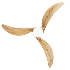 a wooden propeller on a white background