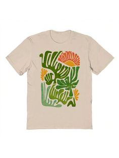 COMFY & COOL: Nearly There offers graphic shirts made of materials that are durable, comfortable, and easy to care for. Whether you're looking for a funny, inspirational, or pop-culture-inspired graphic shirt, we've got you covered.Nearly There Santa Fe Dreams Graphic Cotton Short-Sleeve T-Shirt Beige Casual  Short Sleeve Cotton Letter,Tropical,Plants  Medium Stretch  Men Clothing, size features are:Bust: ,Length: ,Sleeve Length: Graphic Shirt, Tropical Plants, Men Clothing, Graphic Shirts, Sleeve Cotton, Santa Fe, Cotton Shorts, Sports Equipment, All Fashion