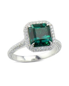 Rare, untreated Colombian emerald set in platinum with round brilliant cut diamonds. Green Emerald And Diamond Ring, Indian Traditional Jewellery, Emerald Jewelry Ring, Colombian Emerald Ring, Jump Ring Jewelry, Emerald Set, Vintage Jewellery Rings, Engagement Rings Affordable, Traditional Jewellery