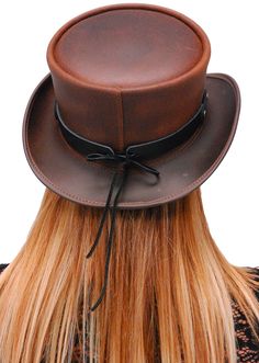 Black leather hatband with a large feather hatband (hat sold separately). The upfront plumage of feathers attached to a handmade heavy cowhide leather. This leather hatband with feathers is made of firm 4-5 oz. cowhide leather. This feather hatband simply ties on black with rawhide lacing and can be hot-glued in place to your favorite cowboy or tophat. Made in USA. One size fits all. [1#] extra large feather plumage handcrafted by Jamin Leather® firm leather band rawhide lace tied on black leather hatband top grain leather cowhide leather Made in USA IMPORTANT SPECIFICATIONS: MADE IN USA: This item is American Made and hand crafted by our Jamin Leather's® talented sewing and manufacturing staff or company partner. No one makes quality leather accessories quite like Jamin Leather. LEATHER: Luxury Black Hat Band For Western-themed Events, Adjustable Brown Top Hat For Ranch, Western Leather Brimmed Costume Hats, Steampunk Leather Hat Band With Short Brim, Classic Brown Hat Bands For Festival, Brown Leather Top Hat For Rodeo, Leather High Crown Top Hat For Festival, Steampunk Brown Adjustable Hat, Vintage Adjustable Leather Hat Bands