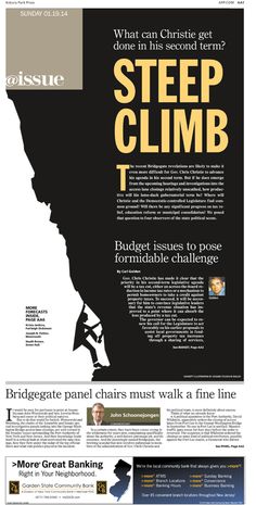 the front page of an article about steep climb