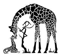 Giraffes Svg File - Giraffe With Baby Clipart - Birds Svg Svg Animals, Happy Birthday Png, Vintage Png, Merry Christmas Images, Prints Design, Indian Art Paintings, Svg For Cricut, Graphic Design Projects, Logo Illustration