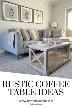 Rustic Coffee Table Ideas Bench Coffee Table, Rustic Tables, Rustic Coffee Table, Vintage Trays, Rustic Coffee Tables, Wood Designs, Rustic Table, Table Ideas