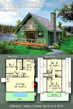 two story house plan with loft and open floor plans for small houses in the country style