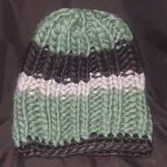 Knitted Toboggan Hat In Green, Brown And Cream, New With Tags. Knitted Beanie Winter Hat, Casual Chunky Knit Acrylic Hat, Casual Crochet Hat With Acrylic Yarn For Outdoor, Casual Crochet Hat For Outdoor With Acrylic Yarn, Casual Acrylic Yarn Crochet Hat For Outdoor, Casual Crochet Hat For Outdoor Use, Casual Outdoor Crochet Hat In Acrylic Yarn, Warm Knit Beanie, Casual Acrylic Yarn Beanie For Cold Weather