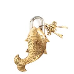 Brass Lock Fish Scout Design Studio, Scout Design, Lock Up, Funky Jewelry, Blog Design, Small Accessories, Lady Dior Bag, Cute Jewelry, Custom Furniture