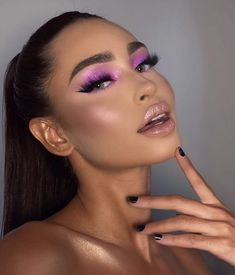 Chunky Glitter Eye Makeup, Barbie Makeup, Birthday Makeup, Asian Eye Makeup, Makeup Obsession, Luxury Makeup, Gorgeous Makeup