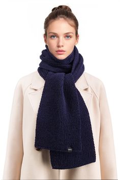 A unisex knit scarf in 100% merino wool, nice and cozy. Light weight so won't feel too bulky. *   100% Australian merino wool *   Super soft, Non-itchy *   Handmade in the USA *   Dry clean, or hand wash cold and lay flat to dry. Do not iron. For more long scarves, please visit https://www.etsy.com/shop/vobelleco/?etsrc=sdt&section_id=15970438 Knit Wool Scarves For Fall, Casual Merino Wool Scarf For Winter, Knitted Wool Scarves For Fall, Warm Wool Scarves For Cold Weather, Casual Merino Wool Scarves For Fall, Cozy Soft Wool Knit Scarves, Hand Knitted Wool Scarves For Fall, Cozy Wool Scarves For Cold Weather, Cozy Merino Wool Scarves For Winter