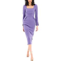 About The Brand: Classic Business Style Mixed With Daring Individuality. Midi Dress In Lilac Approximately 50.7in From Shoulder To Hem Fabric 1: 56% Viscose, 42% Polyester, 2% Elastane Fabric 2: 65% Polyester, 33% Viscose, 2% Elastane Hand Wash Imported Business Style, Elastane Fabric, Womens Midi Dresses, Business Fashion, Color Purple, Lilac, Colorful Dresses, Size 2, Midi Dress