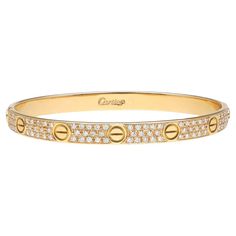 CARTIER Love Bracelet Diamond Pave For Sale at 1stDibs Cartier Bracelet Diamond, Cartier Jubilee Diamond Bracelet In Yellow Gold, Luxury Cartier Bracelets For Wedding, Cartier Gold Jubilee Bracelet For Wedding, Cartier Diamond Accents Bracelet Jewelry, Cartier Yellow Gold Diamond Jubilee Bracelet, Cartier Jubilee Bracelet For Wedding, Cartier Luxury Gold Diamond Bracelet, Cartier Luxury Yellow Gold Diamond Bracelet