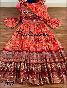 Designer Indian Wear Gown party Wear Indian Outfit - Etsy Gown Pattern, Indian Outfit, Hand Work