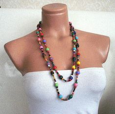 rainbow necklace, Wooden Beaded Necklace, neck wrap Gift for woman, colorful beaded necklace, girls Multicolor Wooden Beads For Festival, Bohemian Rainbow Beaded Necklaces With Wooden Beads, Bohemian Rainbow Beaded Necklace With Wooden Beads, Multicolor Long Beaded Necklaces With Wooden Beads, Multicolor Beaded Long Necklace With Wooden Beads, Multicolor Hippie Necklace With Wooden Beads, Multicolor Hippie Necklaces With Wooden Beads, Adjustable Rainbow Beaded Necklace With Wooden Beads, Adjustable Rainbow Beaded Necklaces With Wooden Beads