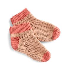 Bernat Crochet Contrast Reading Socks | Yarnspirations Crochet Beginner Patterns, Easy Crochet Socks, Modern Crochet Patterns Free, Reading Socks, Daisy Farm Crafts, Beginner Patterns, Daisy Farm, Instructional Materials, Free Easy Crochet Patterns