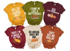 "Family thanksgiving shirts, funny thanksgiving shirt, funny Christmas shirt, trendy family tees, thanksgiving picture tees, matching family ❤️ Product Details: solid color unisex tees are super soft ring-spun cotton heather tees are a soft cotton-poly blend light fabric (4.2 oz/yd²) loved by all name brand Bella+Canvas runs true to size in a loose fit excellent quality print ❤️ HOW TO ORDER T-SHIRT 1-) Please, Check and Review all Photos. 2-) Select Your T-shirt Size. 3-) Click ADD TO CART and You can go back to add more product color and text color or You can complete the checkout process. 4-)Please Click \"Proceed to Check Out\" 5-) Finally, Your Custom Shirt will be ready to ship 2-4 Business Day. ❤️ SIZING Please reference our sizing chart in the photos to ensure correct size selectio Family Thanksgiving Shirts, Trendy Family, Retro Thanksgiving, Thanksgiving Pictures, Funny Thanksgiving Shirts, Pun Shirts, Matching Halloween, Thanksgiving Family, Best Friend Shirts