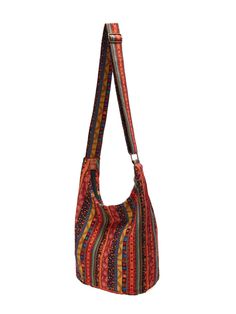 Multicolor Crossbody Shoulder Bag With Mobile Phone Bag, Multicolor Bucket Bag With Adjustable Strap, Bohemian Multicolor Bucket Bag For Travel, Bohemian Canvas Bag With Adjustable Strap For Travel, Bohemian Beach Bag With Adjustable Strap For Travel, Bohemian Canvas Travel Bag With Adjustable Strap, Multicolor Shoulder Bucket Bag With Adjustable Strap, Multicolor Crossbody Hobo Bag For Daily Use, Bohemian Beach Bag Satchel With Removable Pouch