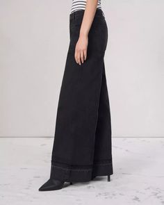 Marina Wide-Leg Jean - Angelique | rag & bone Athletic Fits, Rag & Bone, Wide Leg Jeans, Denim Dress, Wide Leg, Slim Fit, Free Shipping