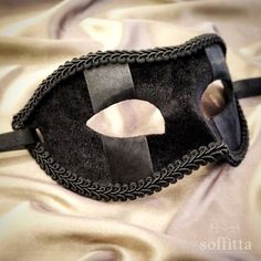 Velvet And Satin Black Masquerade Mask Groom's Black | Etsy Masquerade Mask Men, Elegant Masquerade Mask, Black Masquerade, Couples Masquerade Masks, Black Masquerade Mask, Mask Venetian, Gothic Cosplay, Mens Masquerade Mask, Mascara Base