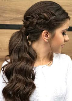 Front Hair Styles, Peinados Fáciles Para Cabello Corto, Penteado Cabelo Curto, Hair Stylist Life, Easy Hairstyles For Long Hair, Homecoming Hairstyles, Hair Dos, Bride Hairstyles, Ponytail Hairstyles