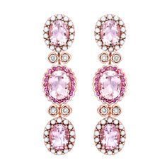 Our Cherry Blossom collection uniquely pairs these pretty pink morganites with a combination of pearls, pink tourmalines and diamonds. Set in rose gold this collection is elegant and classy with any look. Pink Morganite Earring with Tourmaline, Pearl & Diamond in 18KRG. Pink Morganite: 4.553 carat, 10.00X8.00mm size, oval shape. Pink Morganite: 6.42 carat, 9.00X7.00mm size, oval shape. Pink Tourmaline: 0.547 carat, 1.45mm size, round shape. White Pearl: 2.48 carat, 1.80-1.90mm size, round shape. Diamond: 0.548 carat, 2.50mm size, round shape, TTLB Quality. Gold: 17.93g, 18K rose gold. Butterfly Pin and Push Back. E397 Morganite Earrings, Rose Gold Butterfly, Type Of Person, Pink Diamonds, Butterfly Pin, Pink Morganite, Naha, Gold Butterfly, Pearl Diamond