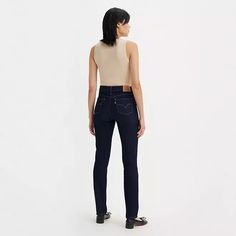 312 Shaping Slim Women's Jeans - Dark Wash | Levi's® US Levi's High Rise Slim Fit Jeans, Levi's Slim Fit Straight Leg Bottoms, Levi's Fitted Straight Bottoms, Levi's Fitted Straight Leg Jeans, Classic Fitted Levi's Jeans, Fitted Slim Dark Wash Bottoms, Levi's Straight Fit Bottoms, Levi's Classic Slim Fit Bottoms, Levi's High Waist Stretch Jeans