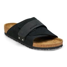 Kyoto Nubuck Leather/Suede Birkenstock Kyoto, Black Birkenstock, Birkenstock Men, Vegan Shopping, Boys Sandals, Suede Fashion, Hair Aesthetic, Strap Wedge, Shoe Insoles