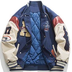 Variety Jacket, 90s Varsity Jacket, Baseball Jackets, Letterman Jacket Aesthetic, College Jacket, Varsity Jackets, Varsity Jacket Design, Varsity Design, Letterman Jackets