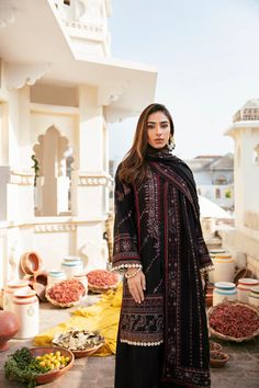 Unstitched Patterned Lawn Suit, Unstitched Embroidered Patterned Lawn Suit, Patterned Embroidered Lawn Suit, Unstitched Patterned Lawn Suit With Printed Motifs, Unstitched Embroidered Patterned Sets, Long Sleeve Unstitched Dabka Suit, Patterned Lawn Suit With Dabka Embroidery, Unstitched Patterned Salwar Kameez With Printed Motifs, Cotton Lawn Suit With Printed Motifs Traditional Drape