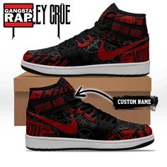 Motley Crue Music Fans Gift Air Jordan 1 Hightop Shoes Step into the world of rock ‘n’ roll with the Motley Crue Music Fans Gift Air Jordan 1 Hightop Shoes, designed specifically for the ultimate enthusiasts of this iconic band. Merging classic style with modern flair, these sneakers are a fantastic way to show off your passion for music while enjoying unparalleled comfort and support. Crafted by the renowned Nike brand, the Air Jordan range is synonymous with quality, making these h Jordan Mid-top Fade-resistant Streetwear Shoes, Fade-resistant Lace-up Jordan Shoes For Streetwear, Streetwear Fade-resistant Jordan Shoes, Custom Lace-up Synthetic Sneakers For Streetwear, Urban High-top Sneakers With Cushioned Footbed For Streetwear, Red Fade-resistant Custom Sneakers For Streetwear, Mid-top Custom Sneakers For Streetwear With Cushioned Footbed, Custom Mid-top Sneakers With Cushioned Footbed For Streetwear, Mid-top Custom Sneakers With Cushioned Footbed For Streetwear