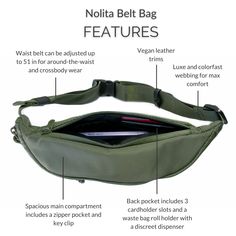 DJANGO's Nolita Belt Bag is a modern and ultra-functional essential for dog lovers, travelers, and explorers. The sleek and stylish fanny pack features a water-resistant exterior, spacious main compartment, and multiple interior and exterior zipper pockets for safe stashing. Looking for a secure place to store your earbuds? Use one of the two front zipper pockets. Need easy access to doggy treats when you and your pup are strutting down the sidewalk? Use the front mesh pocket. Additional feature Nylon Belt Bag With Anti-theft Pocket For Travel, Functional Belt Bag With Anti-theft Pocket For Outdoor, Functional Outdoor Belt Bag With Anti-theft Pocket, Modern Belt Bag With Removable Pouch For Outdoor Activities, Modern Belt Bag With Removable Pouch For Outdoor, Functional Travel Belt Bag With Anti-theft Pocket, Functional Belt Bag With Anti-theft Pocket For Travel, Functional Anti-theft Belt Bag For Travel, Modern Outdoor Belt Bag With Pockets